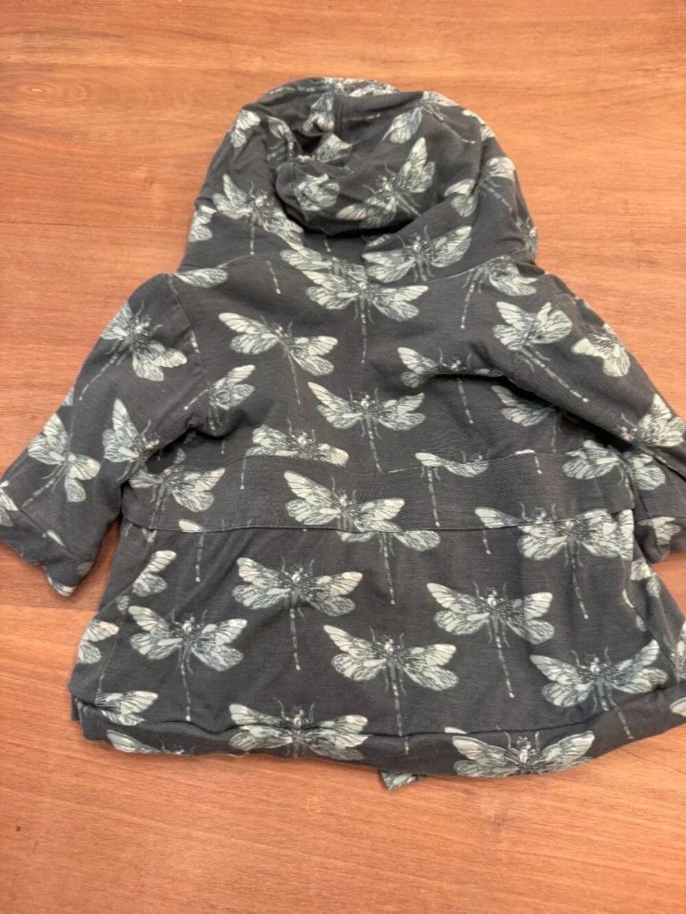 Kate Quinn Dragonfly Hooded Terry Cloth Robe / Cover-Up 0-12M